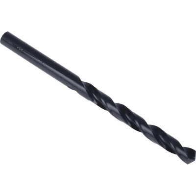 RS PRO HSS Drill Bit 0.25in 101mm Overall Length, 6.4mm Shank, 4 Flutes, Black Finish, Right Cutting Direction 668-0970