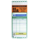 ScaffTag Safety Scaffolding Tag Orange English Language 10 Per Pack SCF04A/O