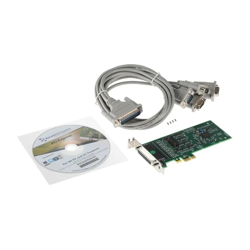 Brainboxes 4 Port PCIe RS485, RS422 Serial Card PX-335