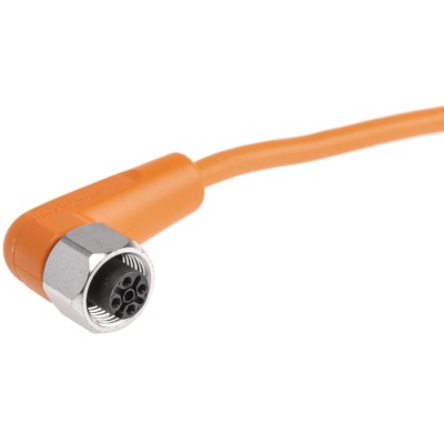 ifm electronic Female 4 way M12 to Female 5 way Unterminated Sensor Actuator Cable 2 m EVT067