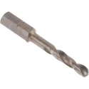 RS PRO HSS Twist Drill Bit 4.2mm Drill Size 6.4mm Hex Shank 45mm Overall Length 669-9375
