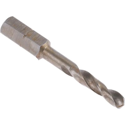 RS PRO HSS Twist Drill Bit 4.2mm Drill Size 6.4mm Hex Shank 45mm Overall Length 669-9375