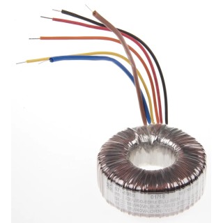 RS PRO Toroidal Transformer 230 V ac Input 2 x 18 V ac Output 80 VA 2 Outputs 671-8980