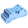 Finder 8 Contact 250V AC 10A Screw Terminal DIN Rail Relay Socket 94.72SMA