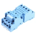 Finder 8 Contact 250V AC 10A Screw Terminal DIN Rail Relay Socket 94.72SMA