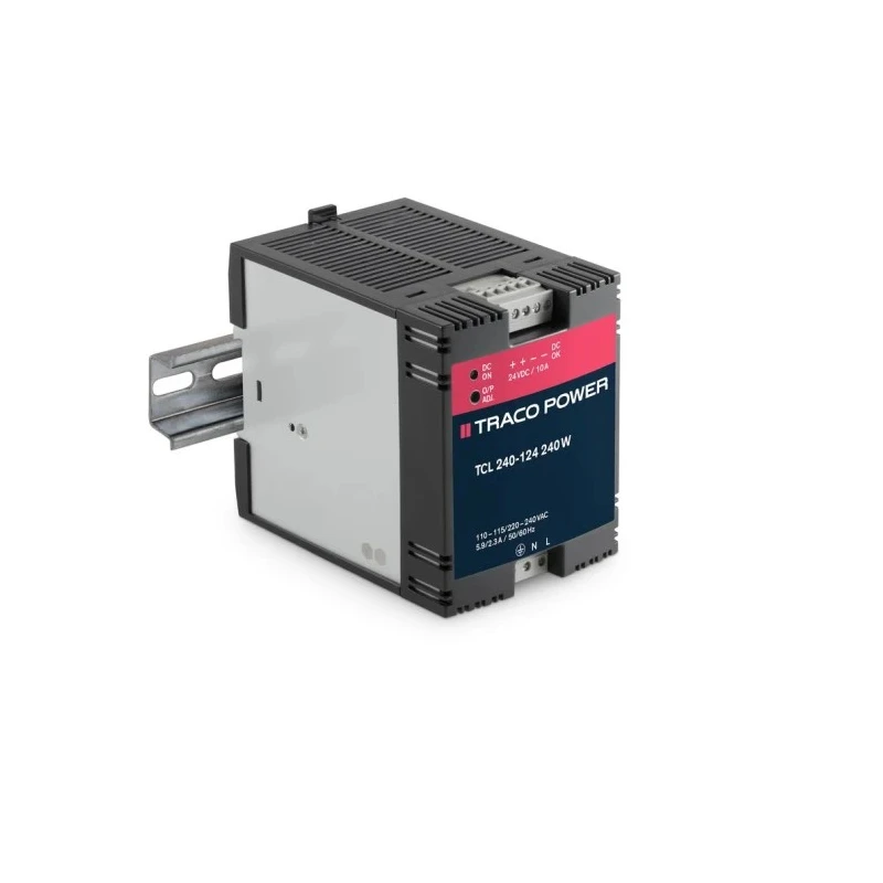 TRACOPOWER TCL Switched Mode DIN Rail Power Supply 132V AC Input 28V DC, 10 A Output, 240W TCL 240-124