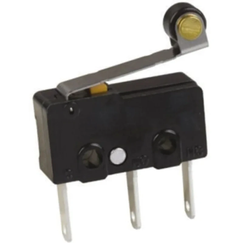 Omron Aratas Roller Lever Micro Switch, Tab Terminal, 100mA, 250V AC, 30V DC, SPDT, IP40 SS-01GL2-ET