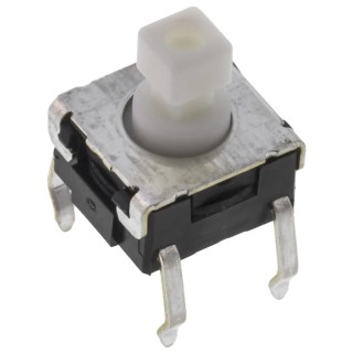 Omron Tactile Switch Plunger 3.9 mm SPST 50mA 24 V dc Through Hole B3W-1050