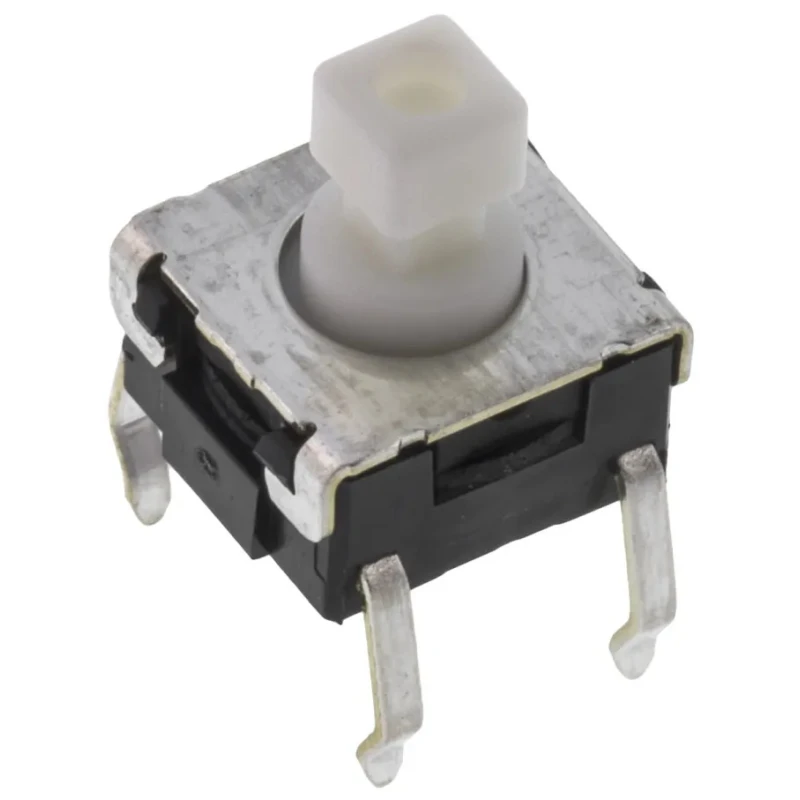 Omron Tactile Switch Plunger 3.9 mm SPST 50mA 24 V dc Through Hole B3W-1050