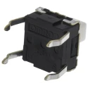 Omron Tactile Switch Plunger 3.9 mm SPST 50mA 24 V dc Through Hole B3W-1050