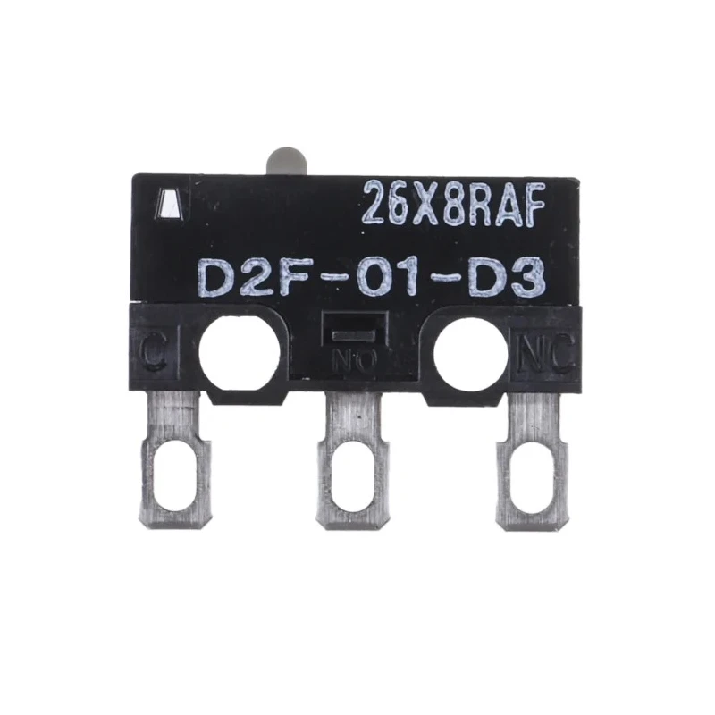 Omron Pin Plunger Micro Switch, Solder Terminal, 100mA, 30V DC, SPDT, IP40 D2F-01-D3