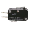 Omron Aratas Short Hinge Lever Micro Switch, Tab Terminal, 100mA, 250V AC, SPDT, IP40 VX-011-1C23