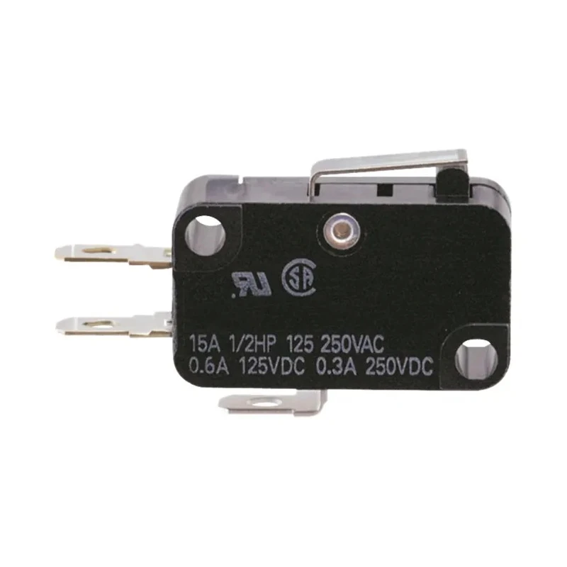 Omron Aratas Short Hinge Lever Micro Switch, Tab Terminal, 100mA, 250V AC, SPDT, IP40 VX-011-1C23
