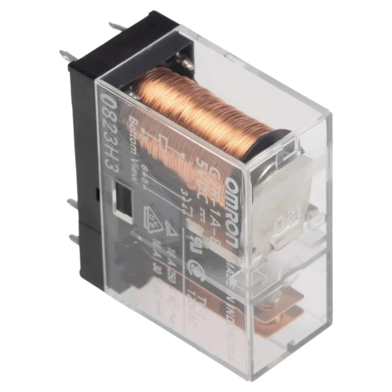Omron PCB Power Relay 5V DC Coil 16A Switching Current SPST Through Hole Mount G2R-1A-E DC5