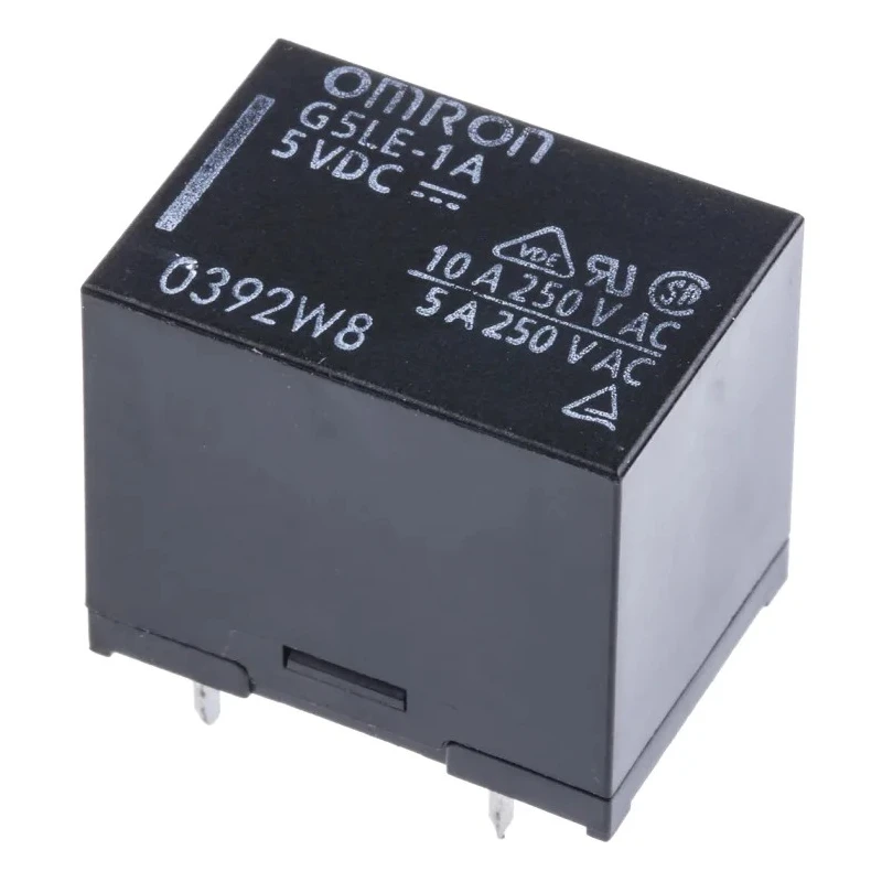 Omron Power Relay PCB Mount SPST 5V DC Coil 10A Switching G5LE-1A 5DC