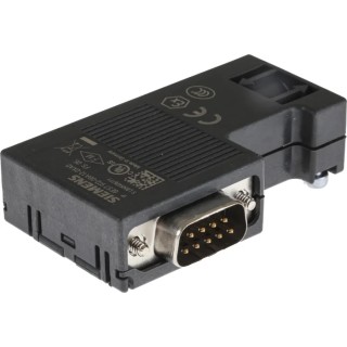 Siemens PROFIBUS 9 Way Right Angle Cable D-Sub Connector Female 6ES7972-0BA12-0XA0