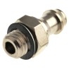 SMC M Series Pneumatic Fitting 5mm Push-in Tube, M5 Male Thread, Nickel Plated Brass, 1 Mpa, 60°C M-5AU-6