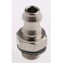 SMC M Series Pneumatic Fitting 5mm Push-in Tube, M5 Male Thread, Nickel Plated Brass, 1 Mpa, 60°C M-5AU-6