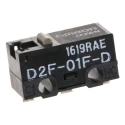 Omron Ultra Subminiature Pin Plunger Micro Switch, Solder Terminal, 100mA, 30 V dc, SPDT, IP40 D2F-01F-D
