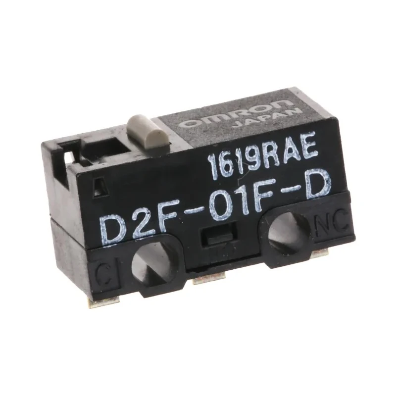 Omron Ultra Subminiature Pin Plunger Micro Switch, Solder Terminal, 100mA, 30 V dc, SPDT, IP40 D2F-01F-D