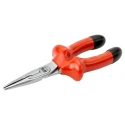 Bahco VDE/1000V Approved Long Nose Plier, Stainless Steel, Chrome Finish, 200mm Overall, 72mm Jaw, Model 2430V-200