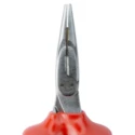 Bahco VDE/1000V Approved Long Nose Plier, Stainless Steel, Chrome Finish, 200mm Overall, 72mm Jaw, Model 2430V-200