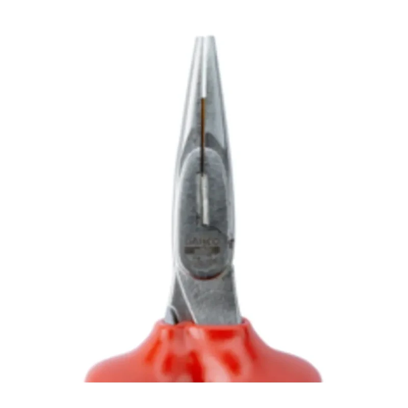 Bahco VDE/1000V Approved Long Nose Plier, Stainless Steel, Chrome Finish, 200mm Overall, 72mm Jaw, Model 2430V-200