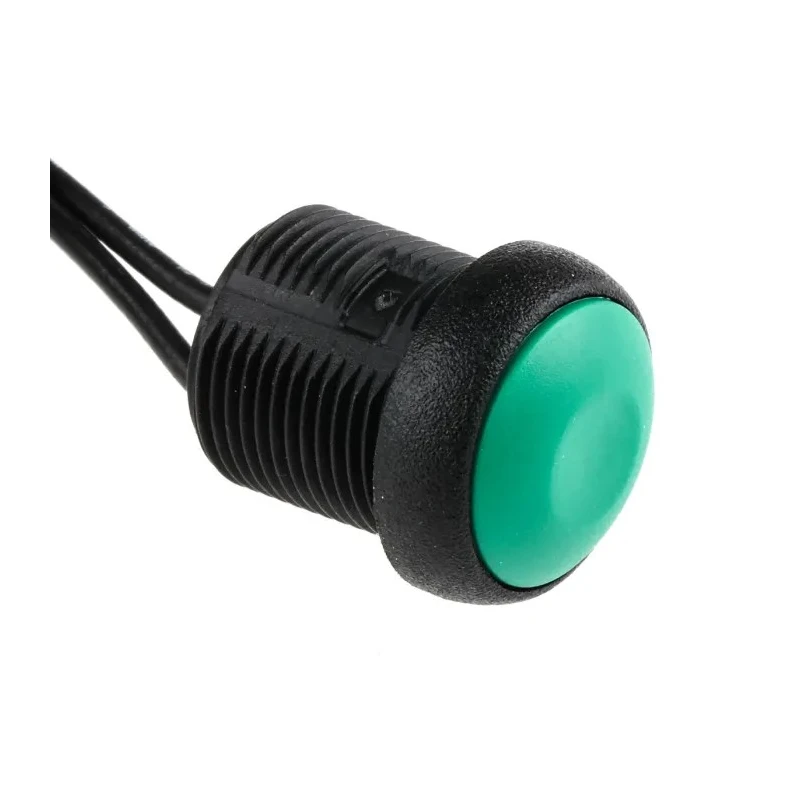 APEM IR Series Momentary Push Button Switch Panel Mount SPST IP67 14.8 mm Cutout 48 V dc 250 V ac IRR3F432