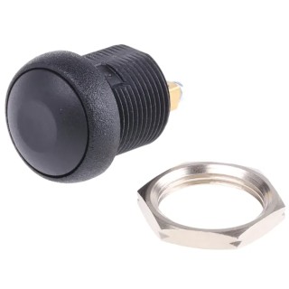 APEM IR Series Momentary Push Button Switch, Panel Mount, 14.8 mm Cutout, SPST, IP67, 48 V dc 250 V ac IRR3V222