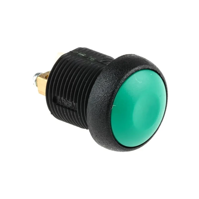 APEM IR Series Momentary Push Button Switch, Panel Mount, 14.8 mm Cutout, SPST, IP67, 48 V dc 250 V ac IRR3V232