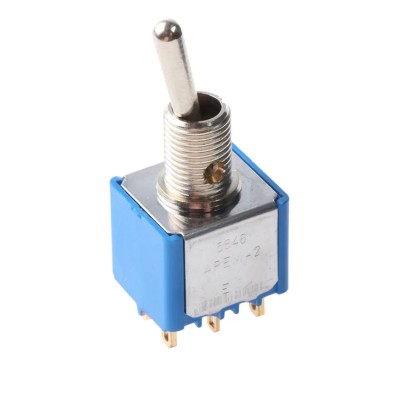 APEM Toggle Switch Panel Mount On-On DPST Solder Lug Terminal 24 V dc 250 V ac 5646CDB
