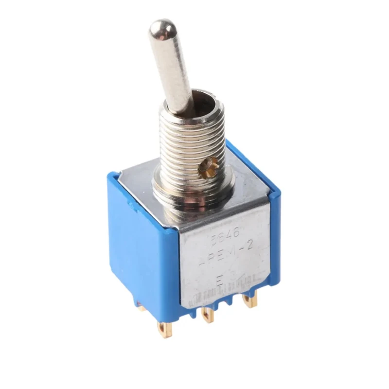 APEM Toggle Switch Panel Mount On-On DPST Solder Lug Terminal 24 V dc 250 V ac 5646CDB