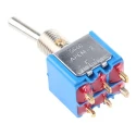 APEM Toggle Switch Panel Mount On-On DPST Solder Lug Terminal 24 V dc 250 V ac 5646CDB