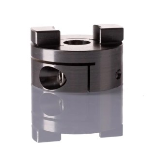 Huco Stainless Steel Clamp Style Coupler 41.3 mm OD, 12 mm Bore Finished with No Keyway, 41 mm Length 852.41.35