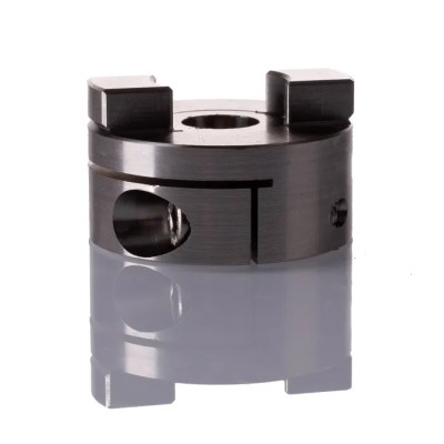 Huco Stainless Steel Clamp Style Coupler 41.3 mm OD, 12 mm Bore Finished with No Keyway, 41 mm Length 852.41.35