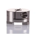 Huco Stainless Steel Clamp Style Coupler 41.3 mm OD, 12 mm Bore Finished with No Keyway, 41 mm Length 852.41.35