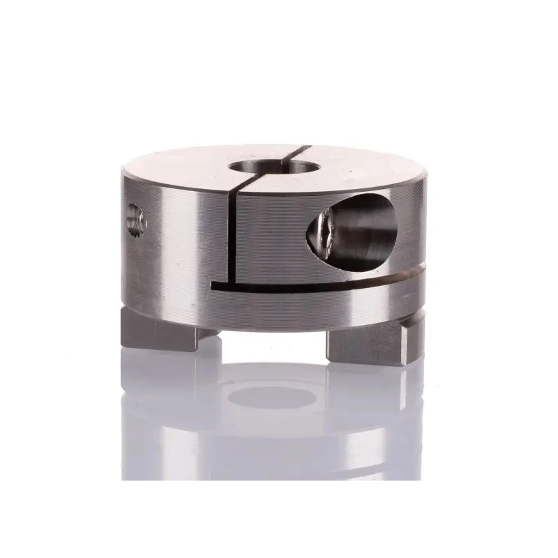 Huco Stainless Steel Clamp Style Coupler 41.3 mm OD, 12 mm Bore Finished with No Keyway, 41 mm Length 852.41.35