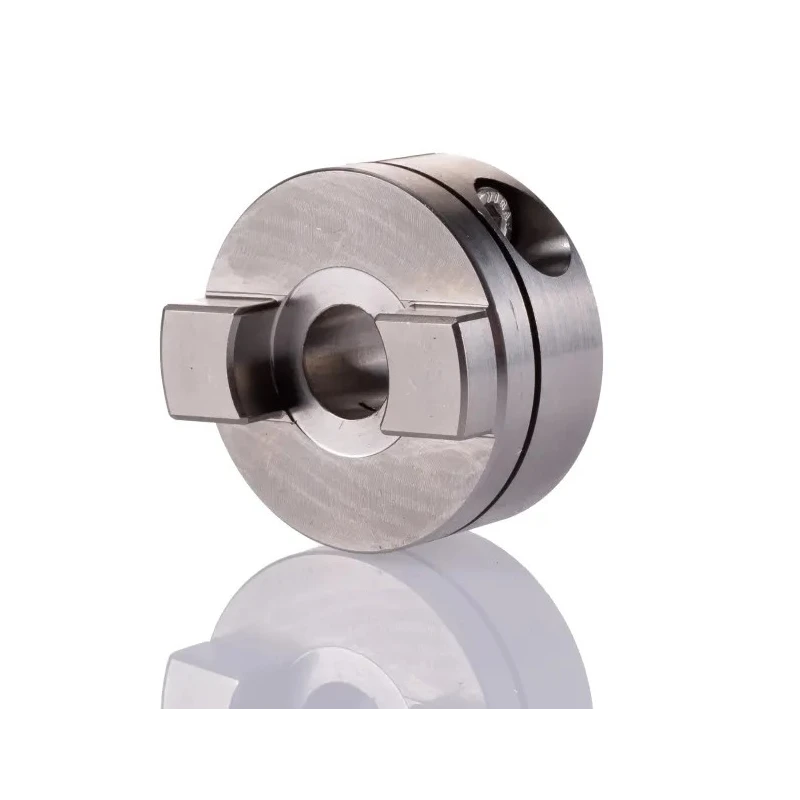 Huco Stainless Steel Clamp Style Coupler 41.3 mm OD, 12 mm Bore Finished with No Keyway, 41 mm Length 852.41.35