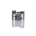 Huco Stainless Steel Clamp Style Coupler 19 mm Outside Diameter, 6.35 mm Bore Diameter, 19 mm Hub Length, Model 852.19.24