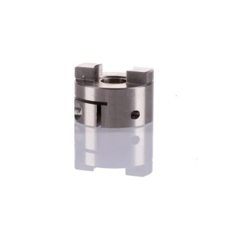 Huco Stainless Steel Clamp Style Coupler 19 mm Outside Diameter, 6.35 mm Bore Diameter, 19 mm Hub Length, Model 852.19.24