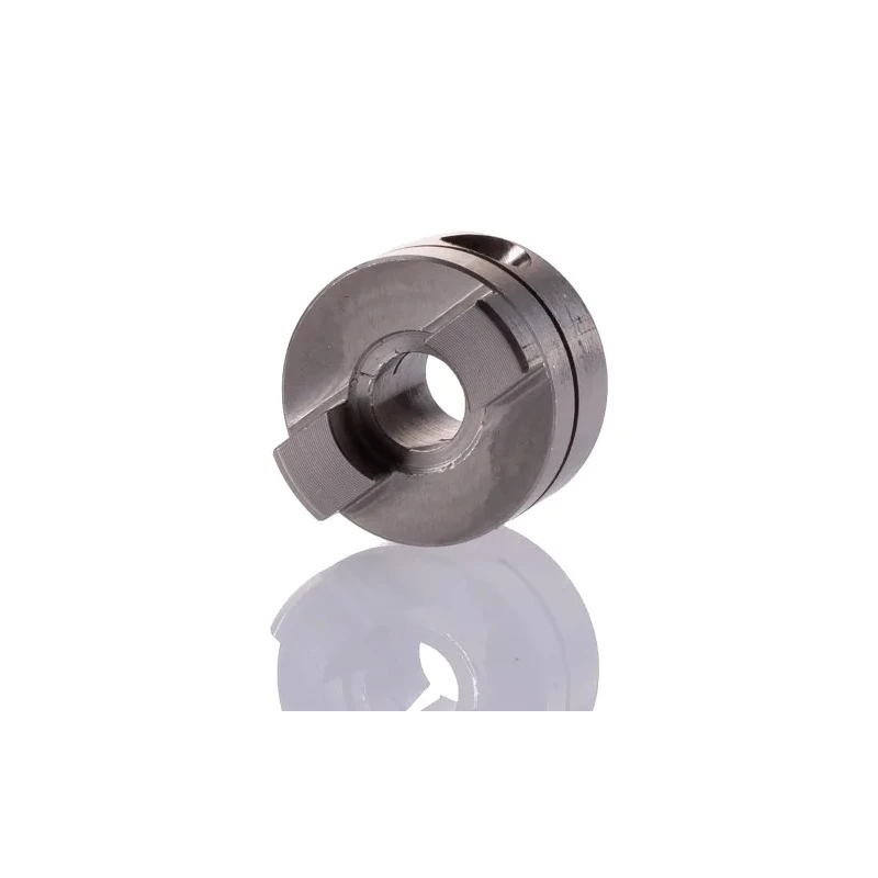 Huco Stainless Steel Clamp Style Coupler 19 mm Outside Diameter, 6.35 mm Bore Diameter, 19 mm Hub Length, Model 852.19.24