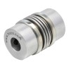Huco Stainless Steel Bellows Flexible Coupler Aluminium Hub 26 mm OD 10 mm Bore 37.5 mm Length Screw Style 530.26.3232