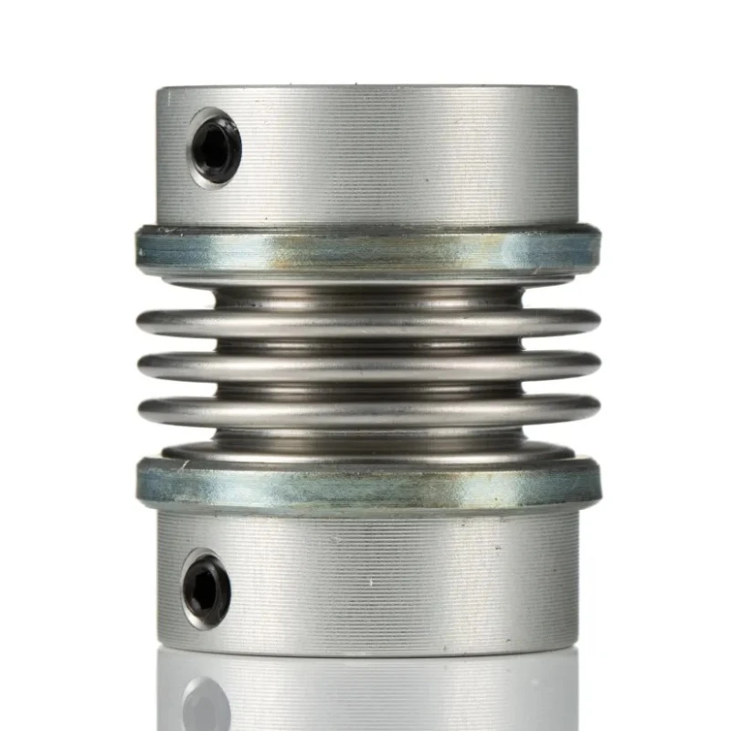 Huco 34 mm OD 10 mm Bore Stainless Steel Bellows Screw Coupler 40 mm Length 530.34.3232