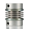 Huco 34 mm OD 10 mm Bore Stainless Steel Bellows Screw Coupler 40 mm Length 530.34.3232