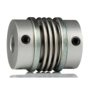 Huco 34 mm OD 10 mm Bore Stainless Steel Bellows Screw Coupler 40 mm Length 530.34.3232