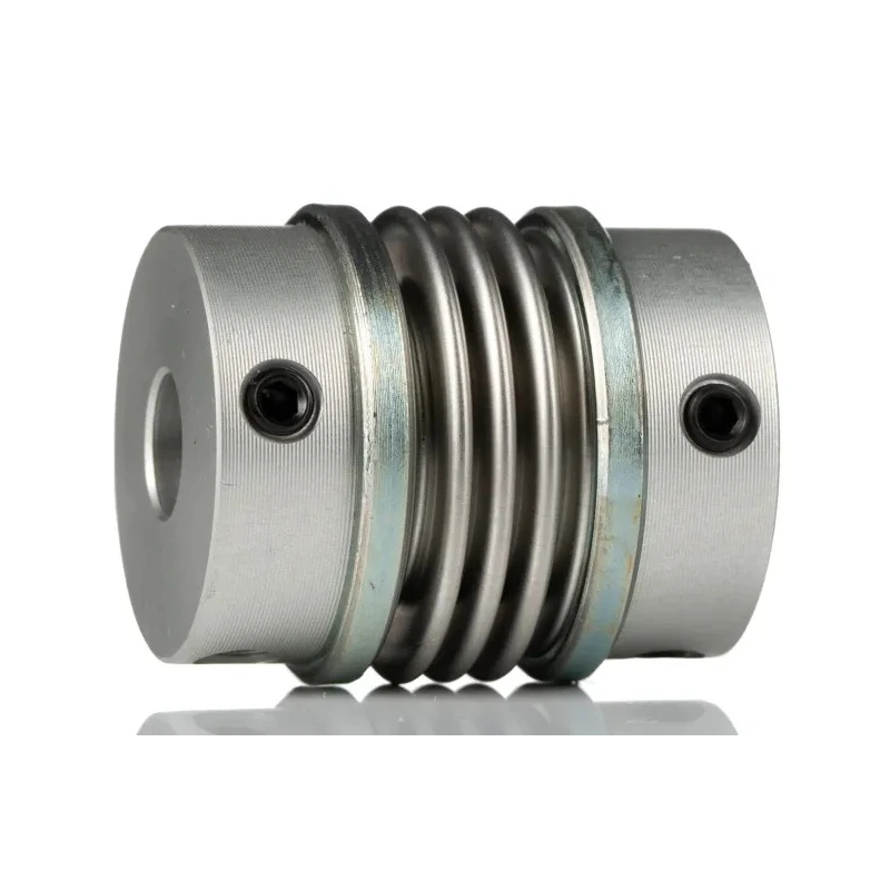 Huco 34 mm OD 10 mm Bore Stainless Steel Bellows Screw Coupler 40 mm Length 530.34.3232
