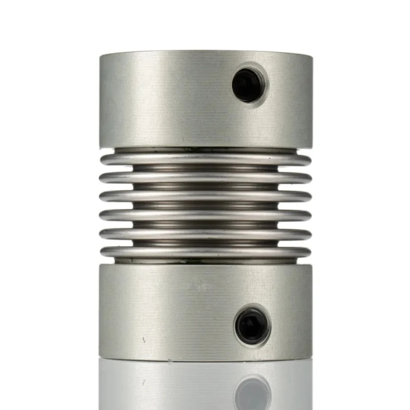 Huco Aluminium Alloy Stainless Steel Bellows Flexible Coupler 45 mm OD 19.5 mm Length Bore Size 48 mm 550.45.4848