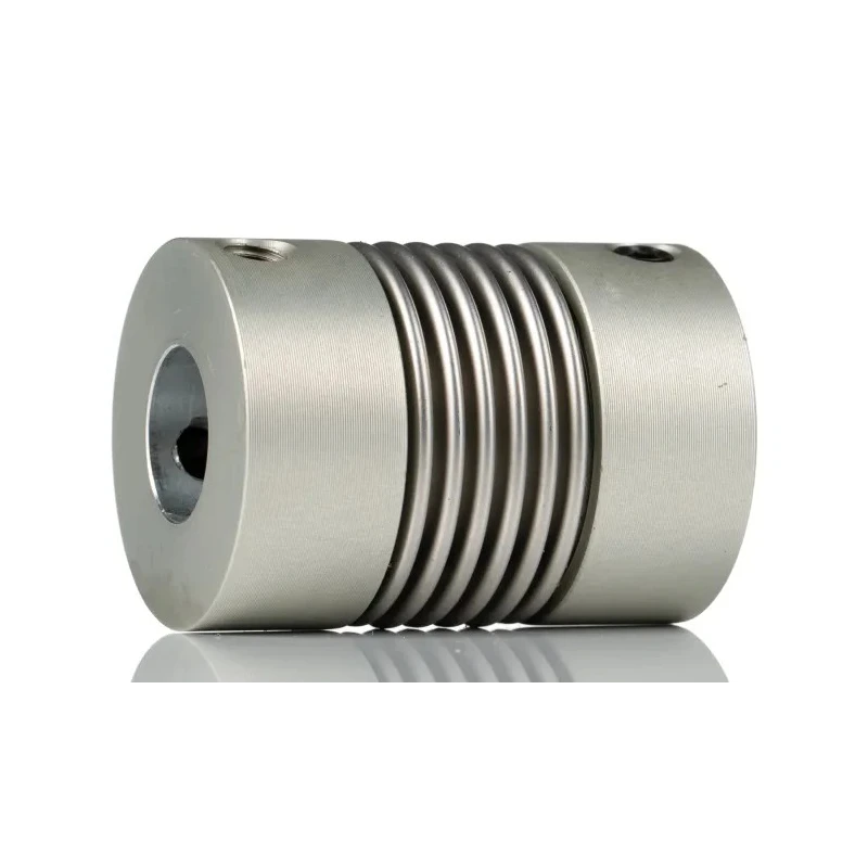Huco Aluminium Alloy Stainless Steel Bellows Flexible Coupler 45 mm OD 19.5 mm Length Bore Size 48 mm 550.45.4848