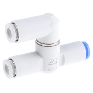 SMC Pneumatic Shuttle Valve VR12 Series Logical OR Function 420 L/min Flow 1 MPa Max Operating Pressure 