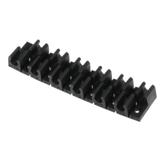 SMC Polypropylene Tube Clip for 6 mm OD Tubes, 12 Tubes Capacity, Temperature Range -20 °C to 60 °C TM-06